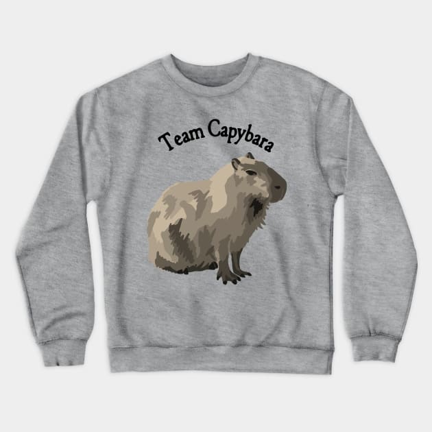 Team Capybara Crewneck Sweatshirt by Slightly Unhinged